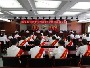 裝備公司黨委召開慶祝建黨100周年表彰大會